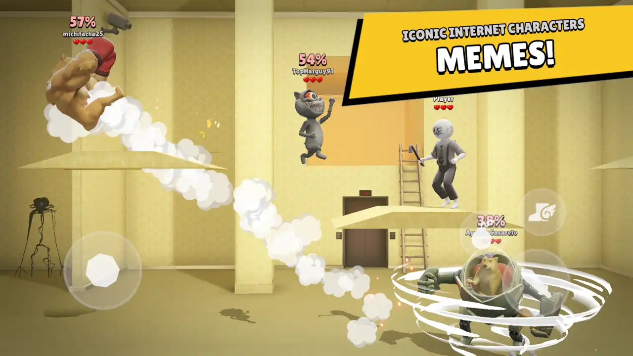 Screenshot of the game Beast Smash: Meme Fight